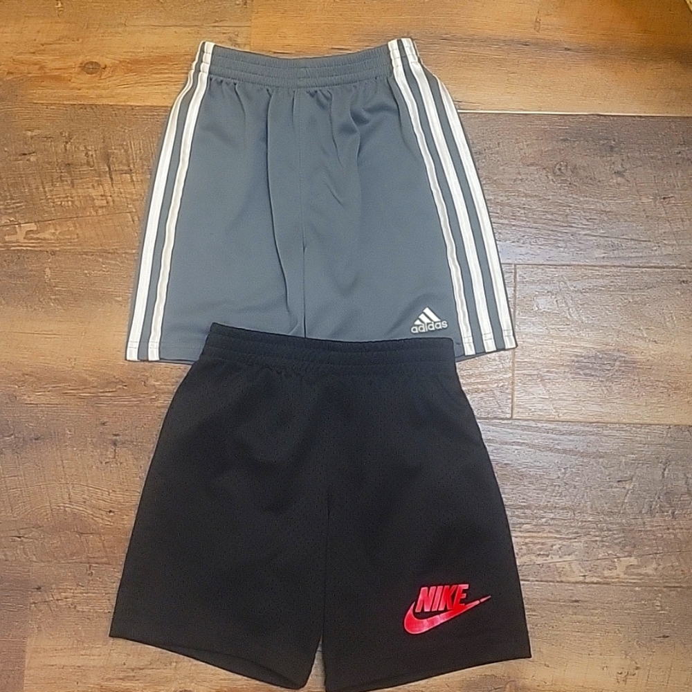 Boys shorts (size 6) Adidas & Nike